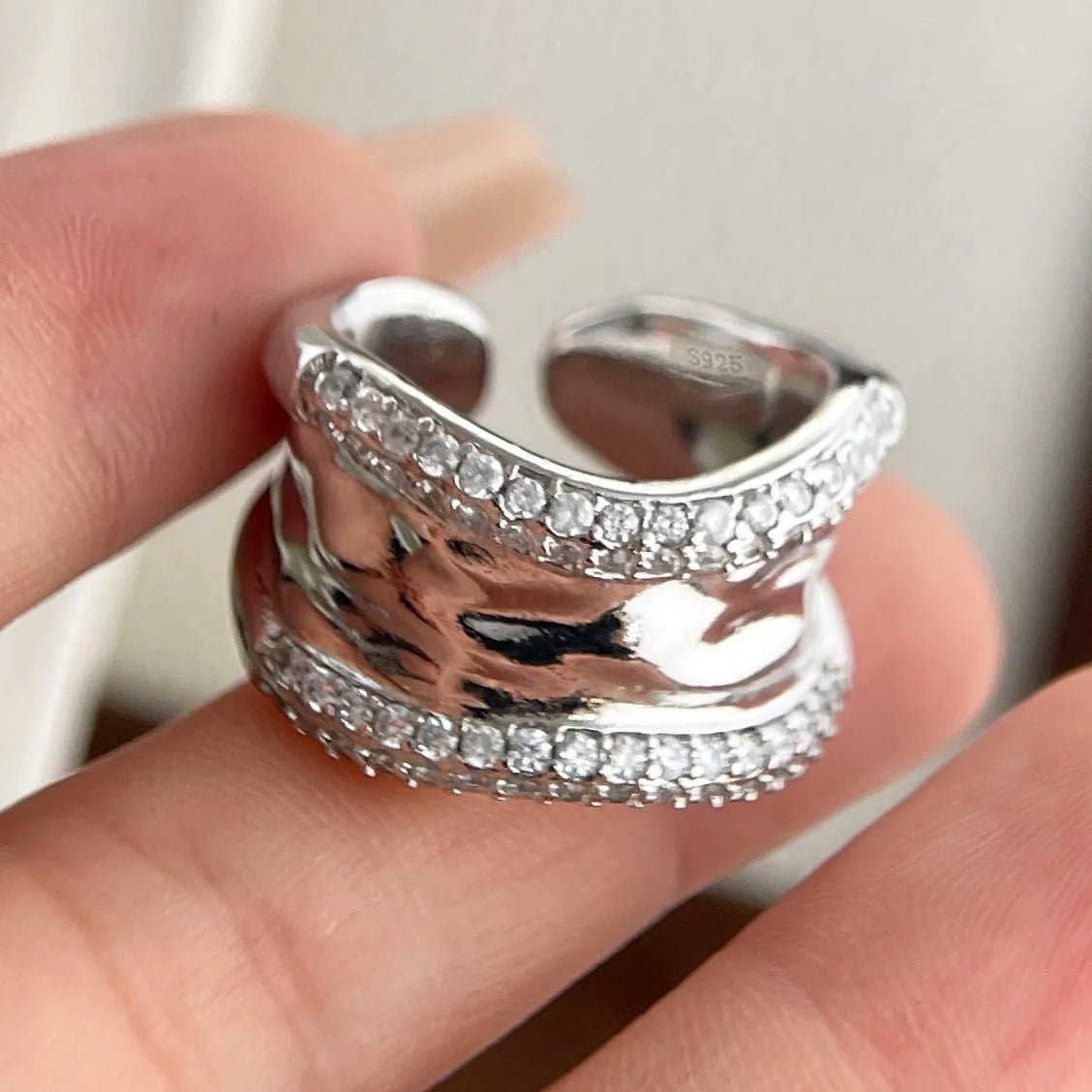 Isabella Pavé Crown Ring - Dolbrook Jewelers