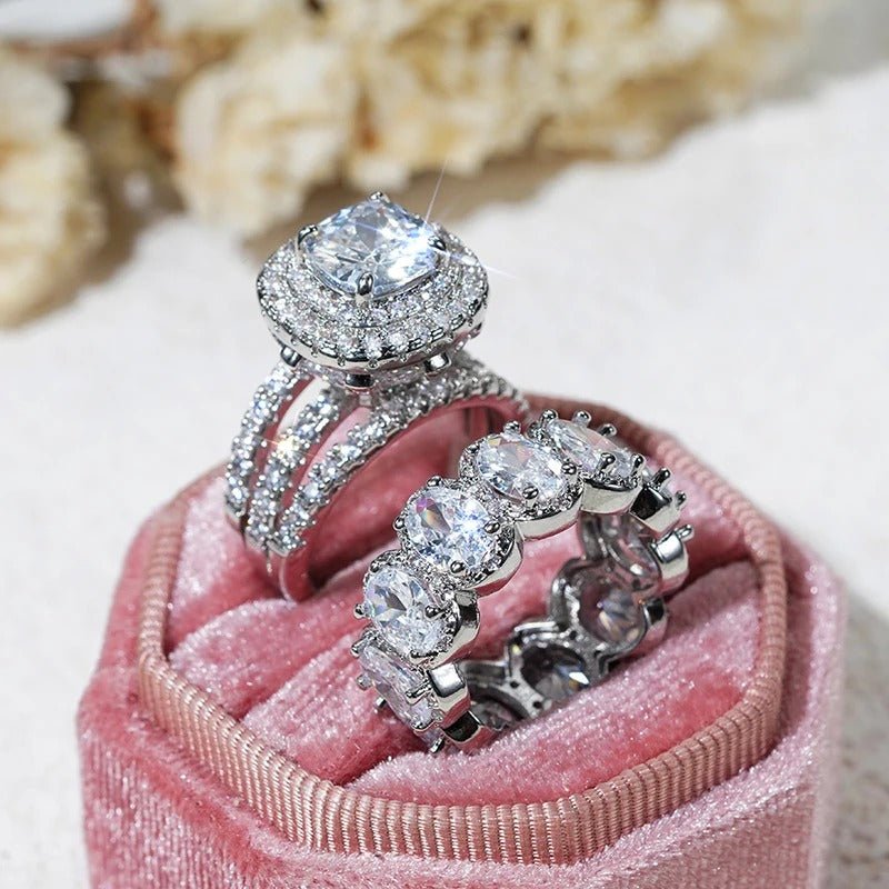 Legacy Heirloom Halo Ring Set - Dolbrook Jewelers