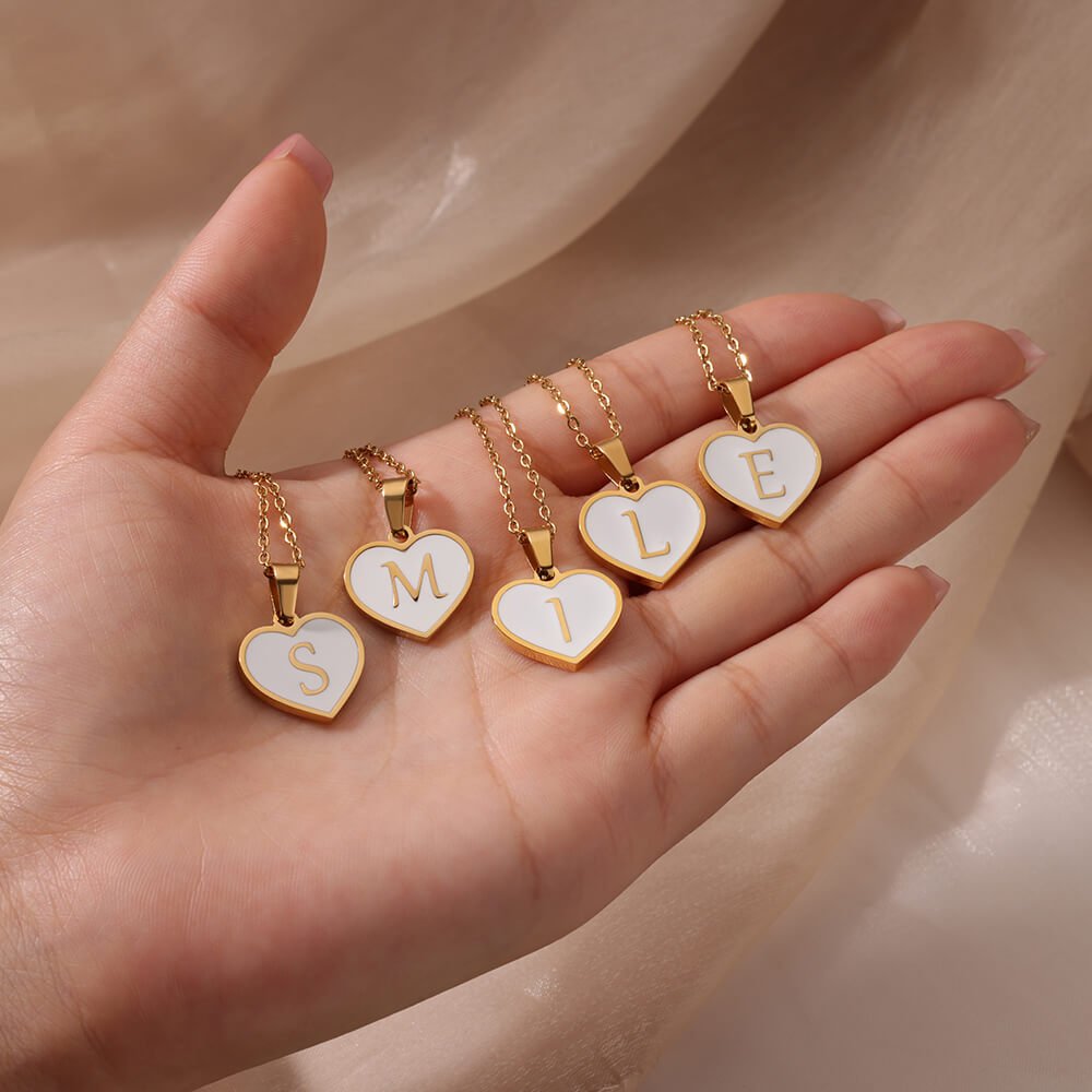 LoveScript Initial Necklace - Dolbrook Jewelers