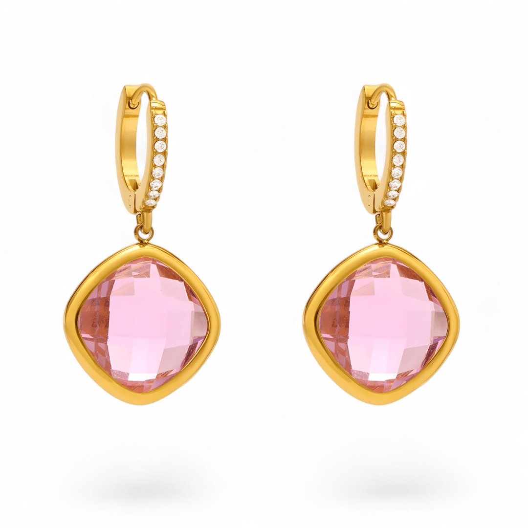 Margot Czech Glass Drop Hoops - Dolbrook Jewelers