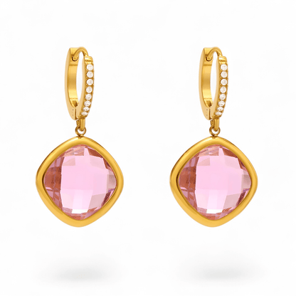 Margot Czech Glass Drop Hoops - Dolbrook Jewelers