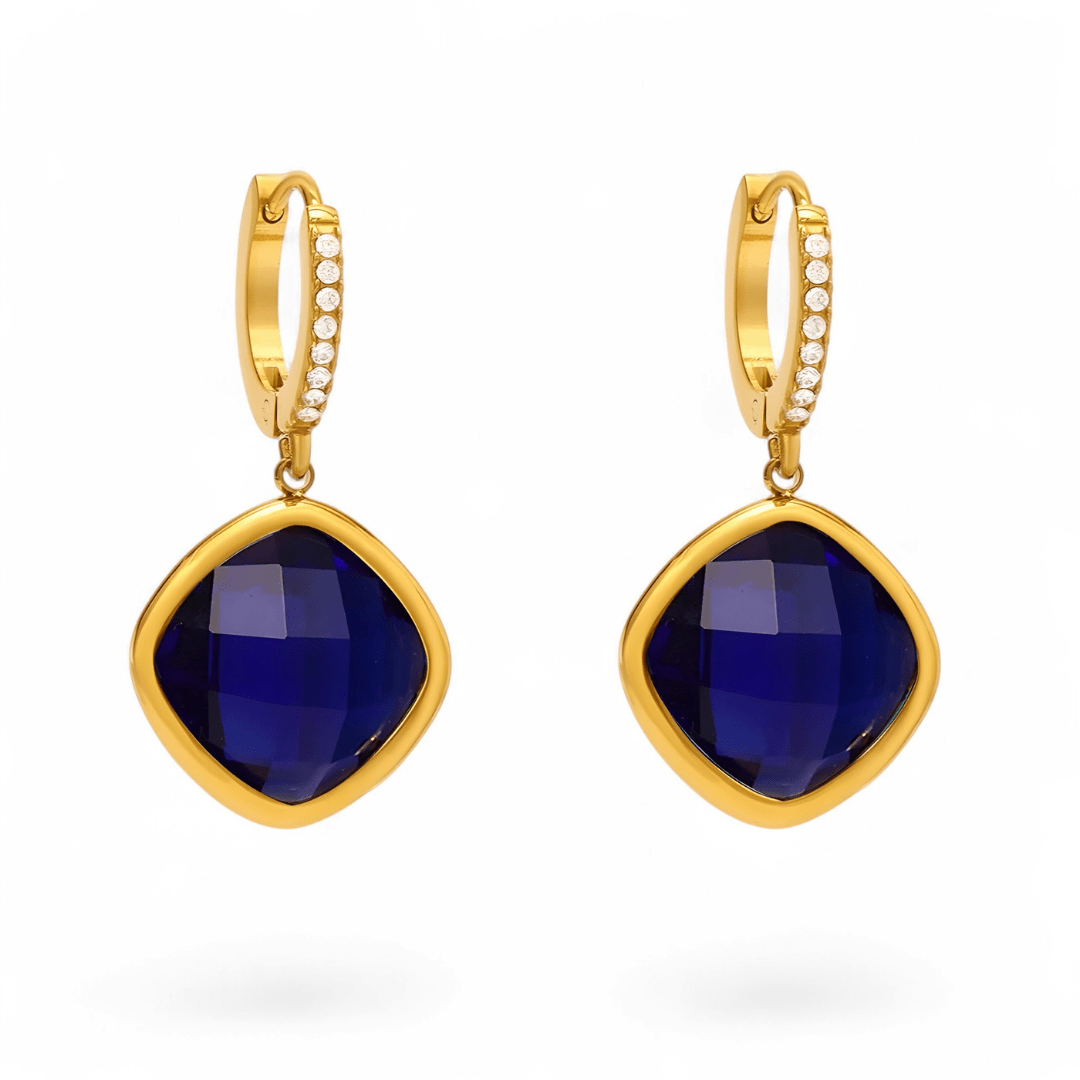 Margot Czech Glass Drop Hoops - Dolbrook Jewelers