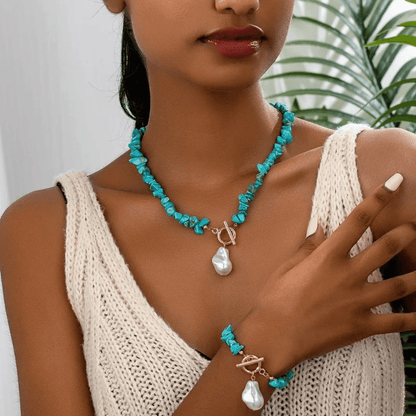 Ocean Kiss Turquoise & Pearl Collection - Dolbrook Jewelers