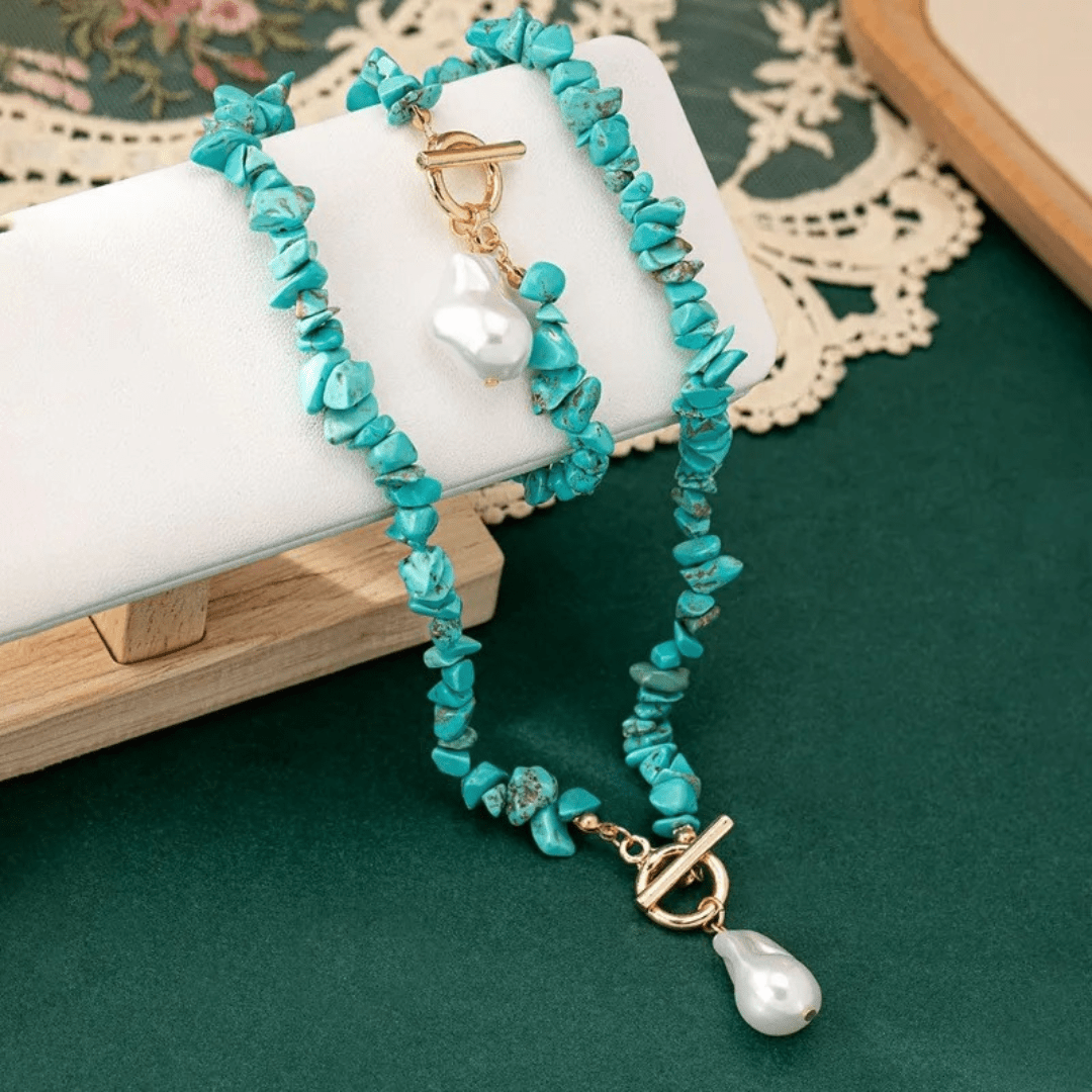 Ocean Kiss Turquoise & Pearl Collection - Dolbrook Jewelers