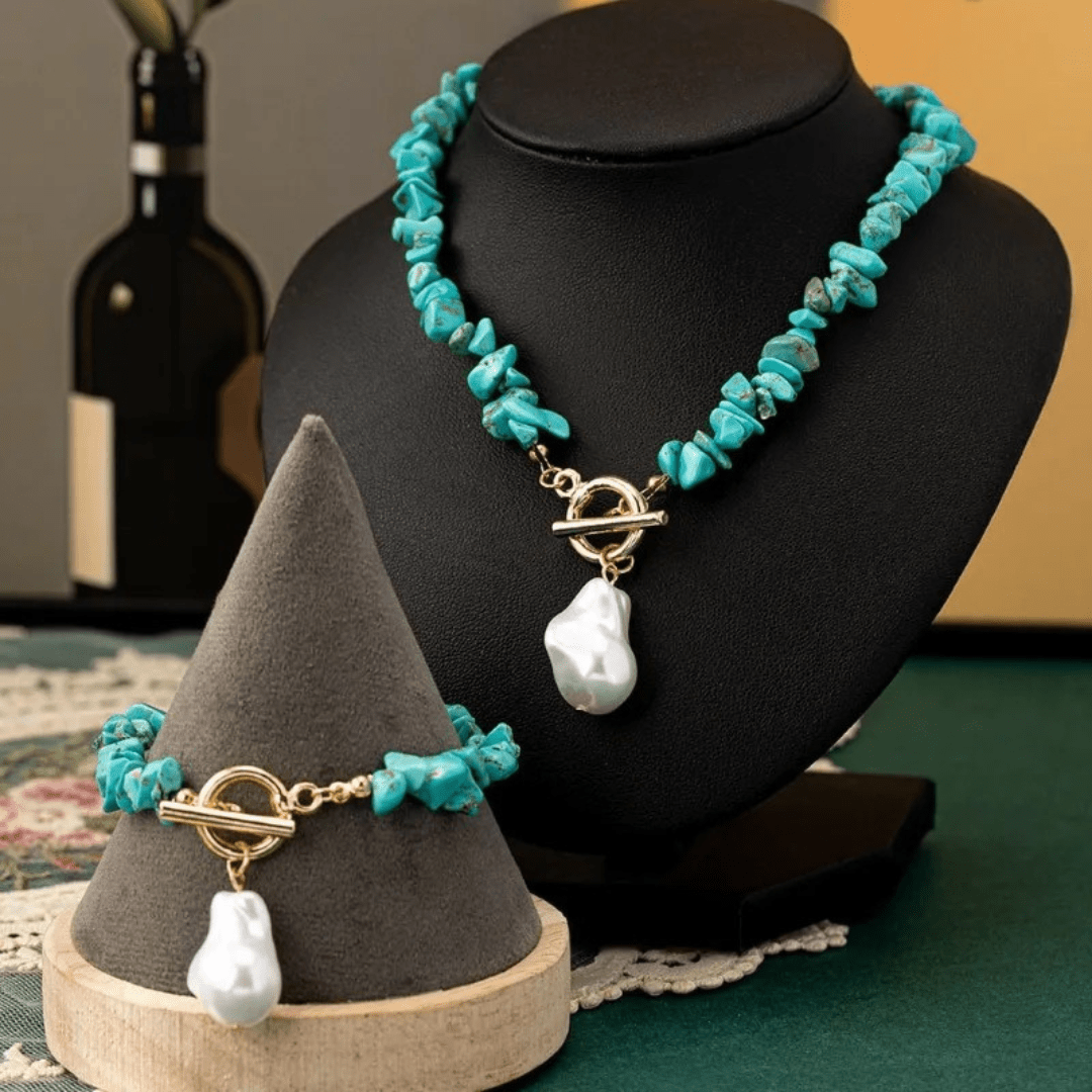 Ocean Kiss Turquoise & Pearl Collection - Dolbrook Jewelers