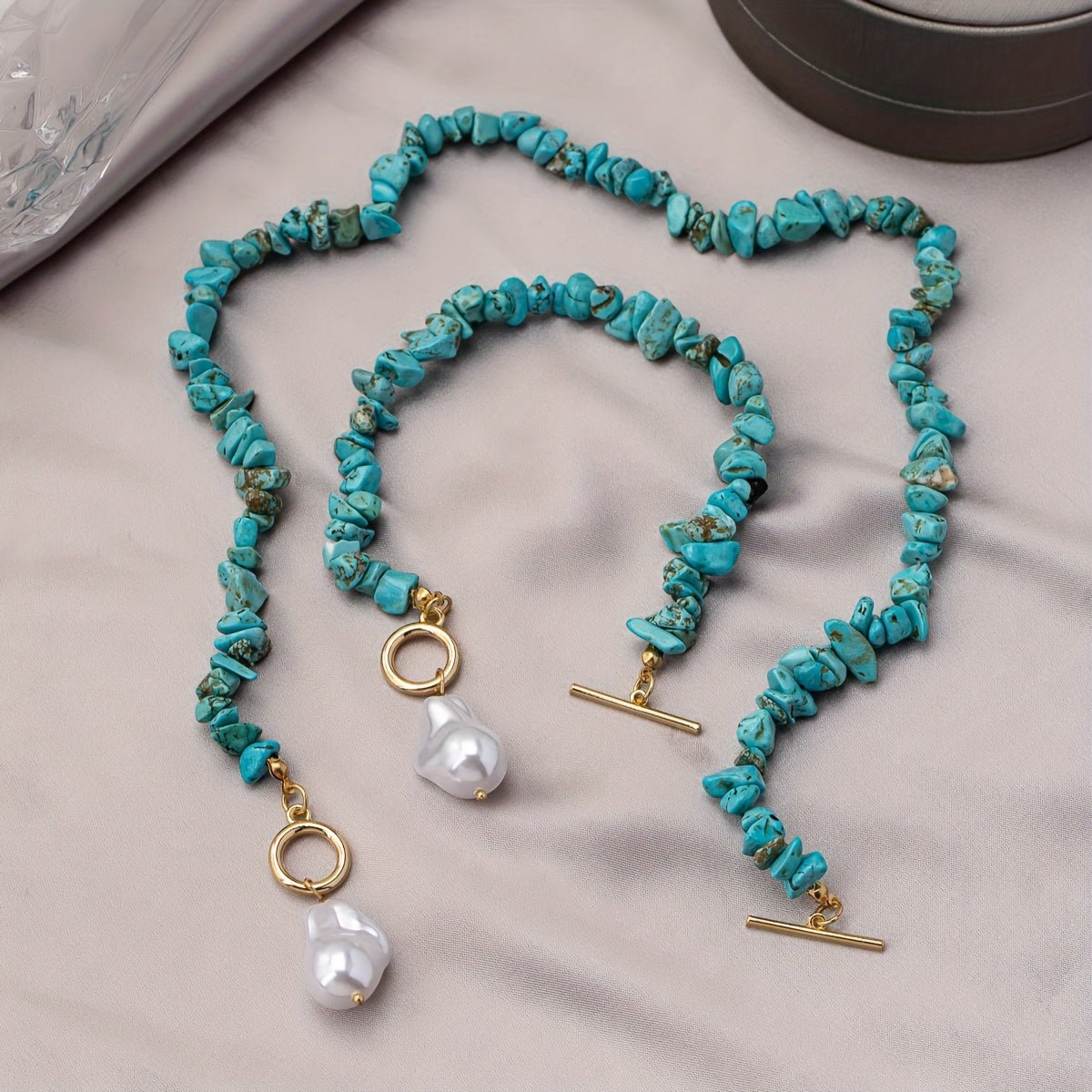 Ocean Kiss Turquoise & Pearl Collection - Dolbrook Jewelers