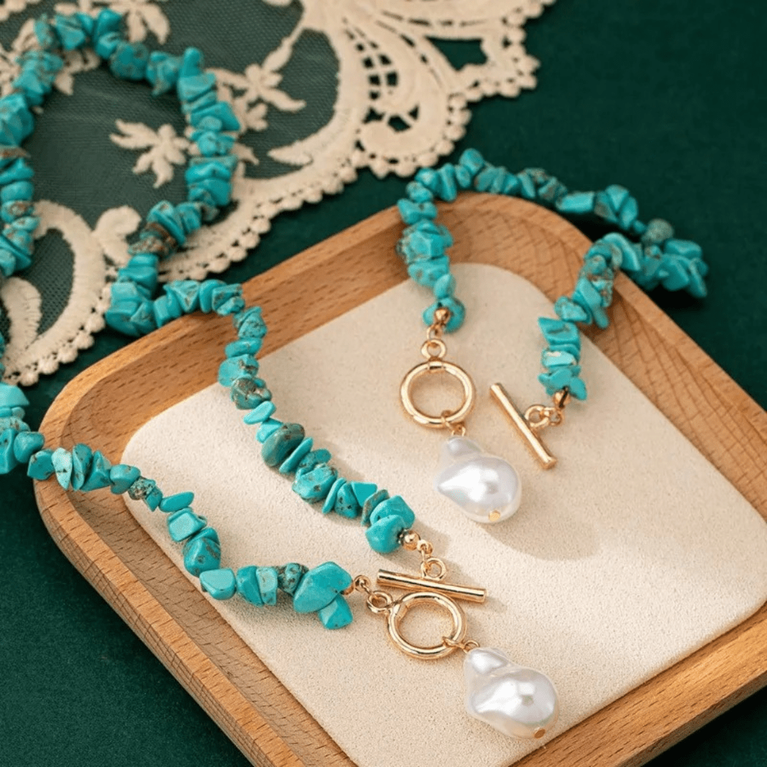 Ocean Kiss Turquoise & Pearl Collection - Dolbrook Jewelers