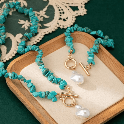Ocean Kiss Turquoise & Pearl Collection - Dolbrook Jewelers