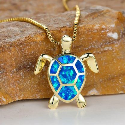 Ocean's Promise Opal Turtle Necklace - Dolbrook Jewelers