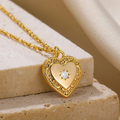 Olivia Crystal Heart Necklace - Dolbrook Jewelers