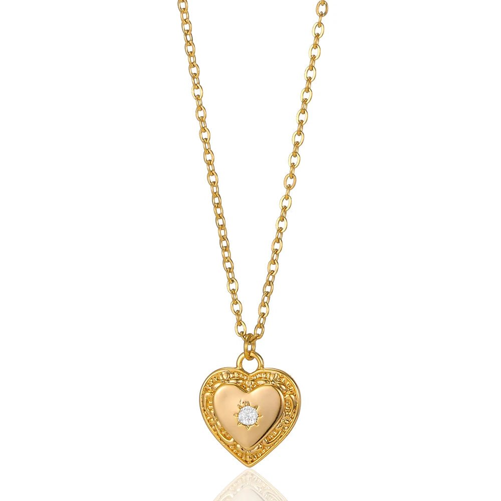 Olivia Crystal Heart Necklace - Dolbrook Jewelers