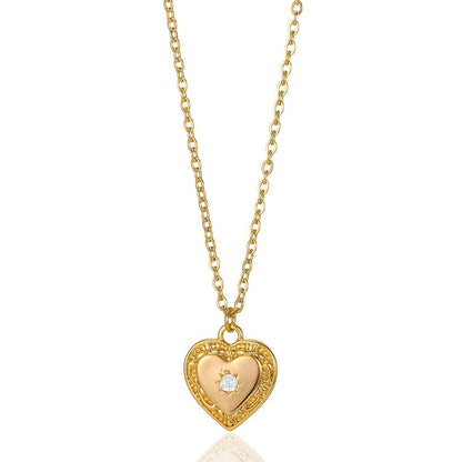 Olivia Crystal Heart Necklace - Dolbrook Jewelers