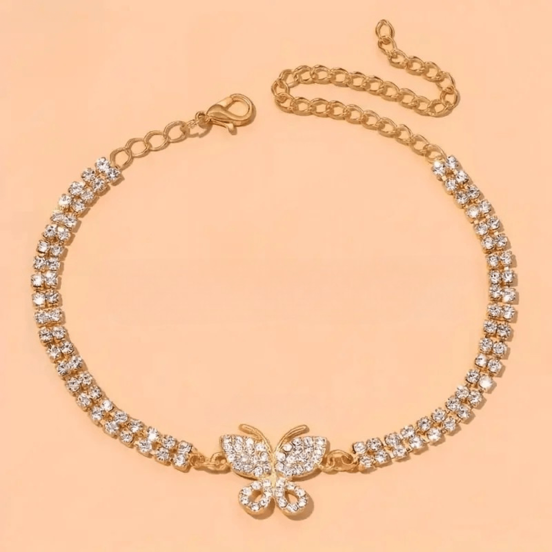 Radiant Wings Butterfly Anklet - Dolbrook Jewelers
