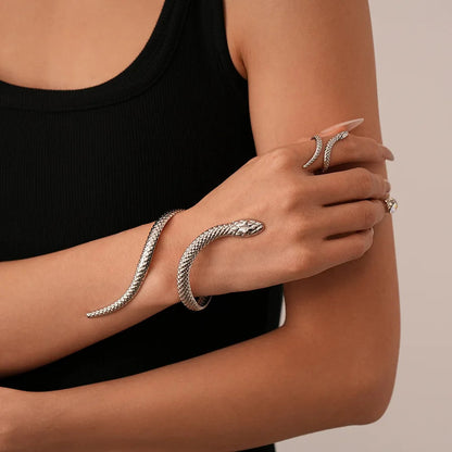 Serena Serpent Bracelet & Ring Set