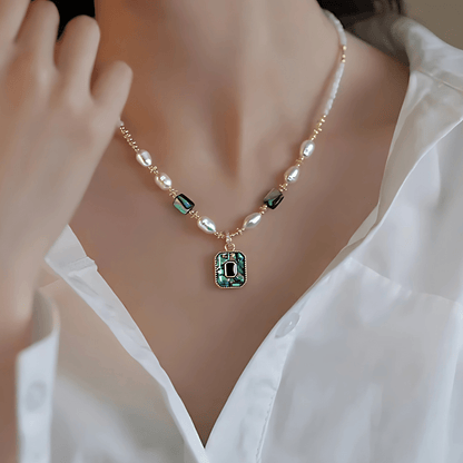Royal Heritage Pearl & Emerald Heirloom Necklace - Dolbrook Jewelers