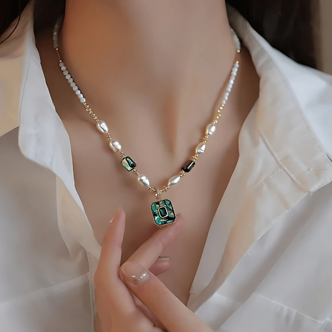 Royal Heritage Pearl & Emerald Heirloom Necklace - Dolbrook Jewelers