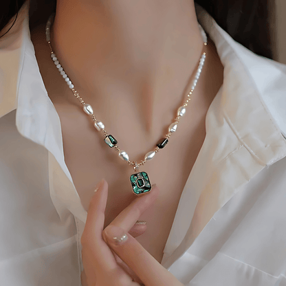 Royal Heritage Pearl & Emerald Heirloom Necklace - Dolbrook Jewelers