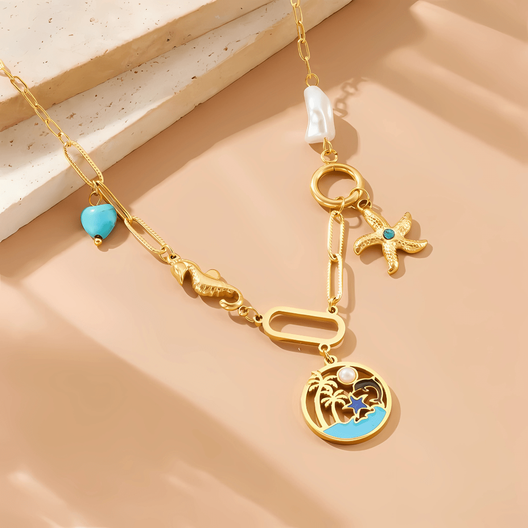 Seaside Story Charm Necklace - Dolbrook Jewelers