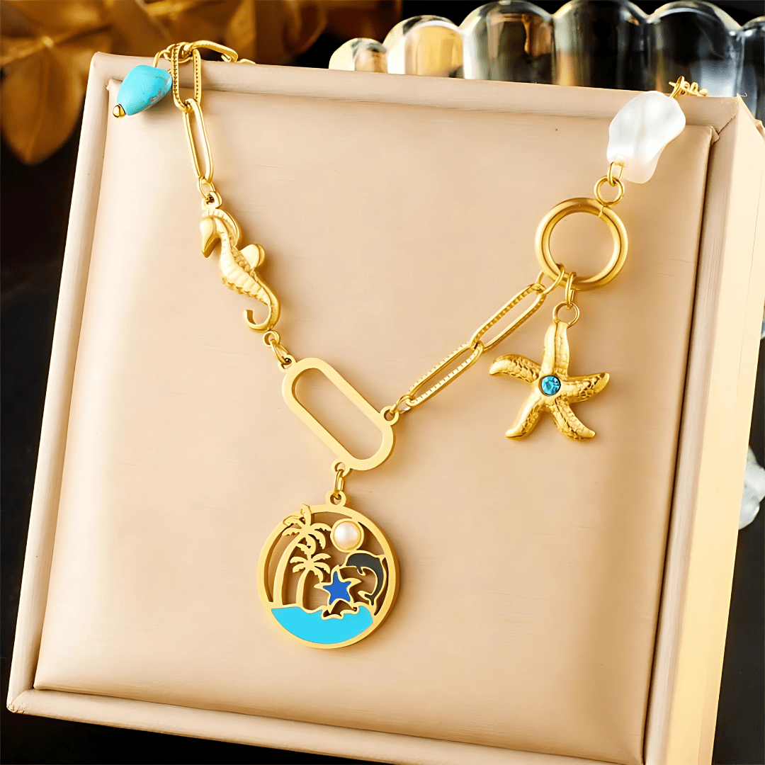 Seaside Story Charm Necklace - Dolbrook Jewelers