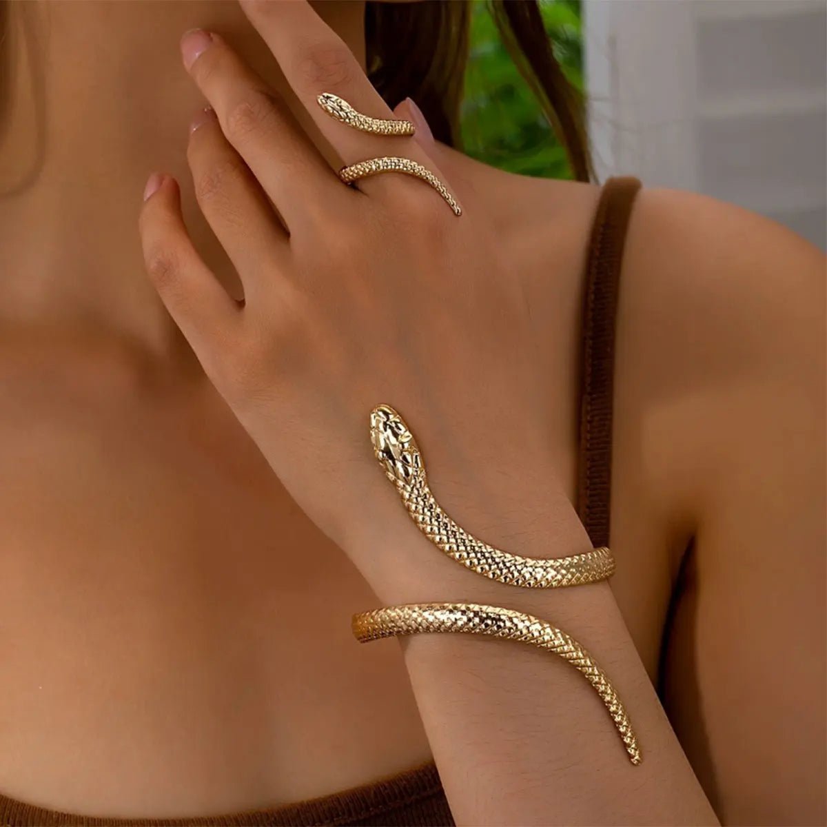 Serena Serpent Bracelet & Ring Set - Dolbrook Jewelers