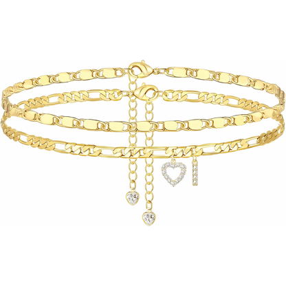 Sofia Love Initial Anklet - Dolbrook Jewelers