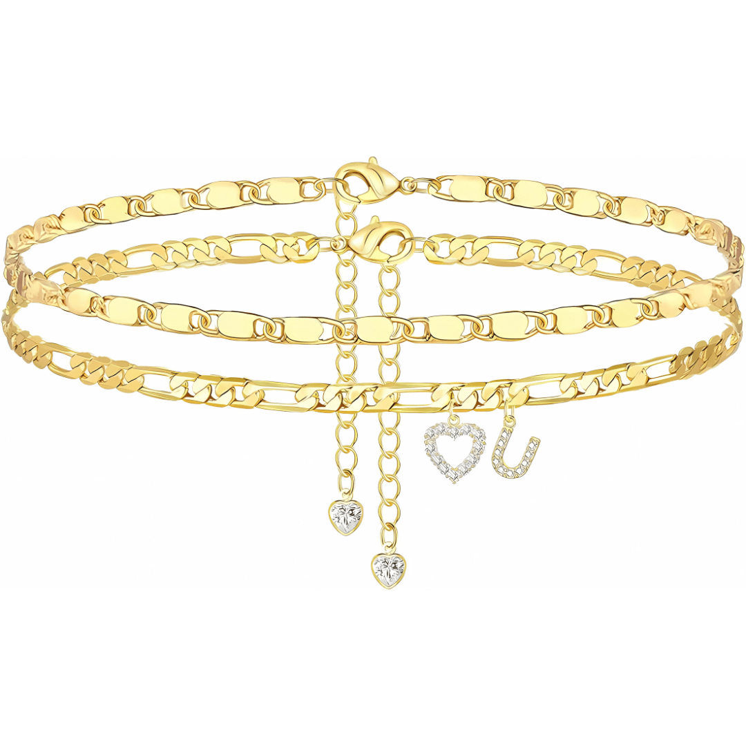 Sofia Love Initial Anklet - Dolbrook Jewelers