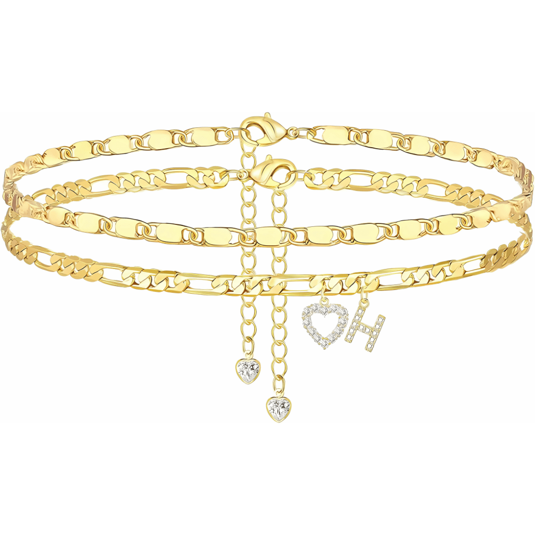 Sofia Love Initial Anklet - Dolbrook Jewelers