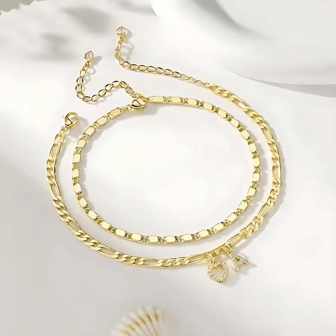 Sofia Love Initial Anklet