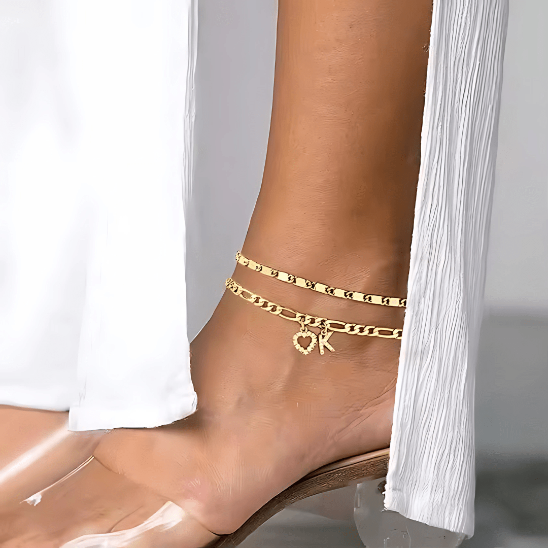 Sofia Love Initial Anklet - Dolbrook Jewelers
