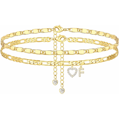 Sofia Love Initial Anklet - Dolbrook Jewelers