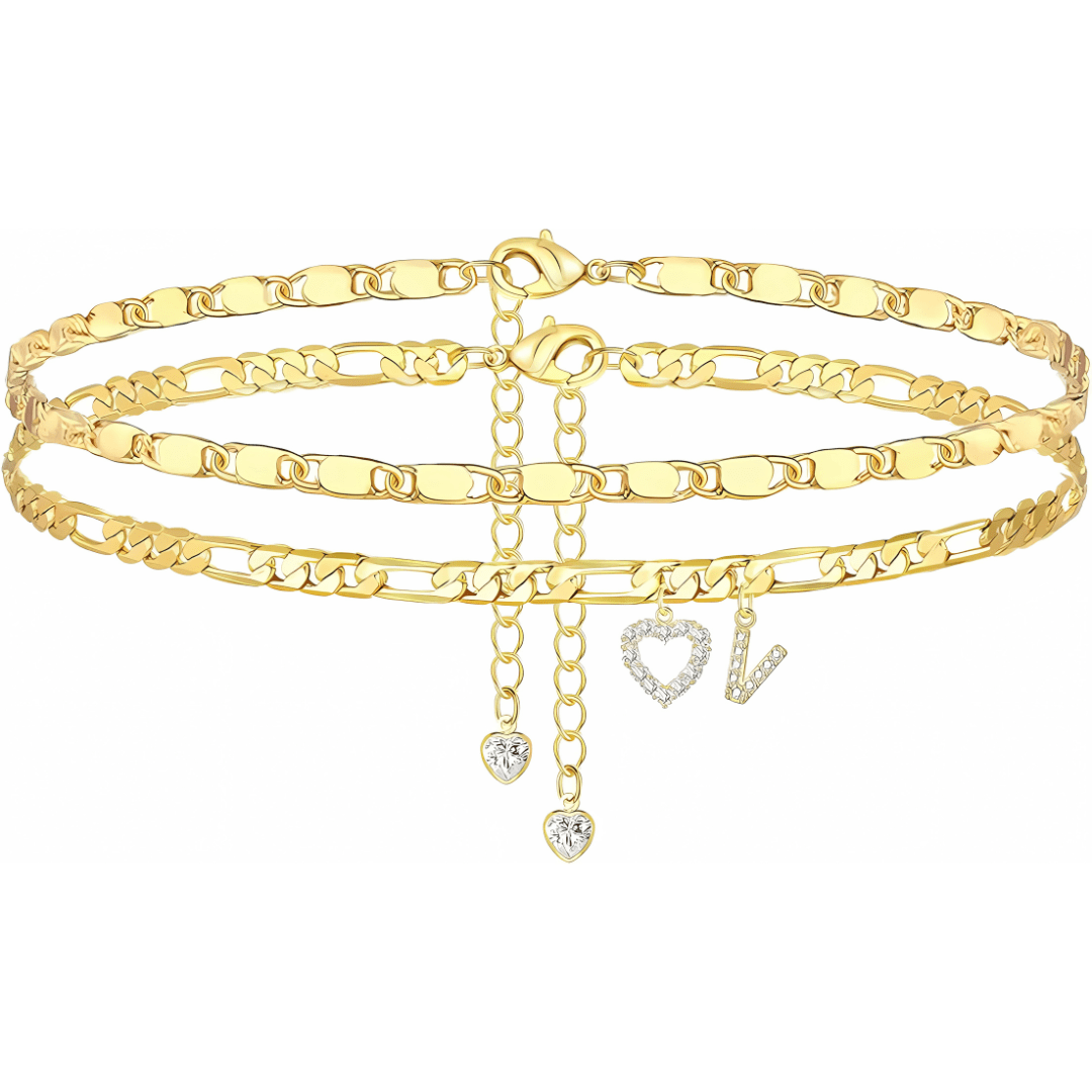 Sofia Love Initial Anklet - Dolbrook Jewelers