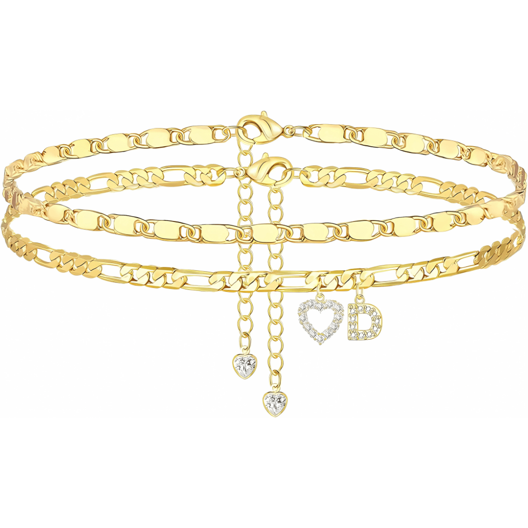 Sofia Love Initial Anklet - Dolbrook Jewelers