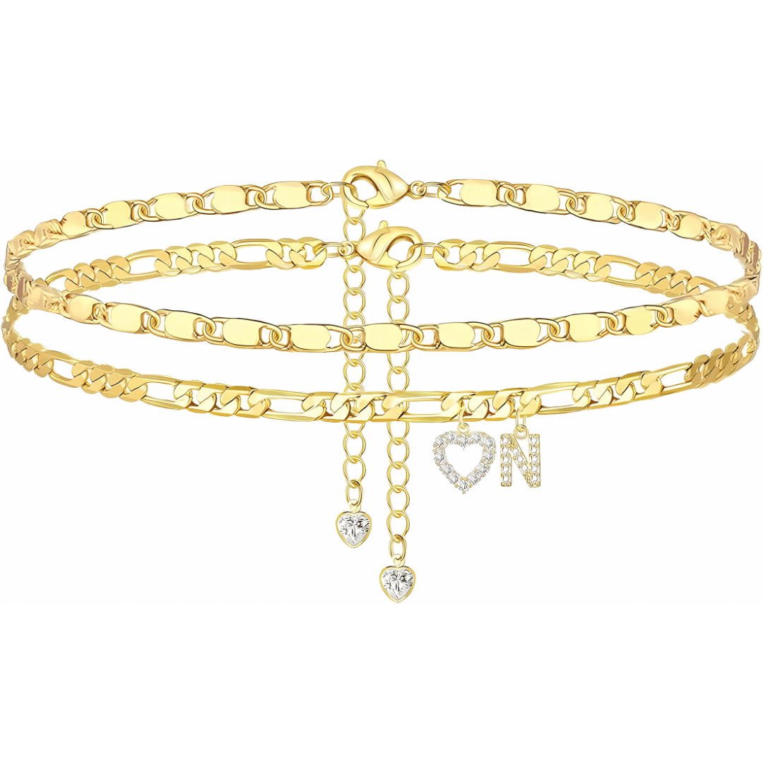 Sofia Love Initial Anklet - Dolbrook Jewelers