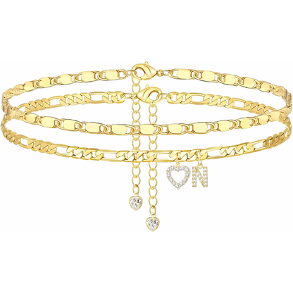 Sofia Love Initial Anklet - Dolbrook Jewelers