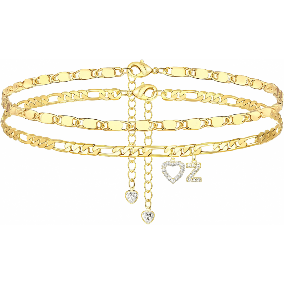 Sofia Love Initial Anklet - Dolbrook Jewelers