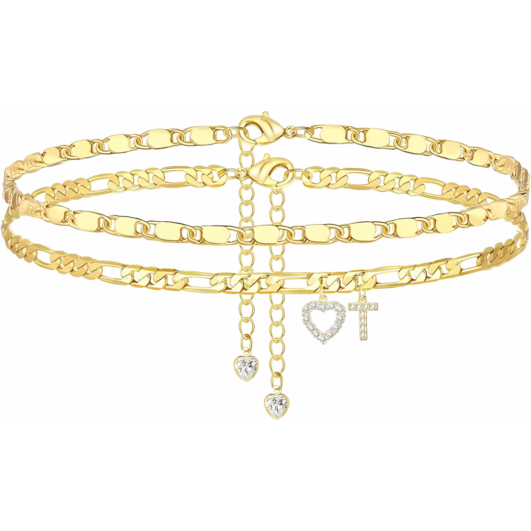 Sofia Love Initial Anklet - Dolbrook Jewelers