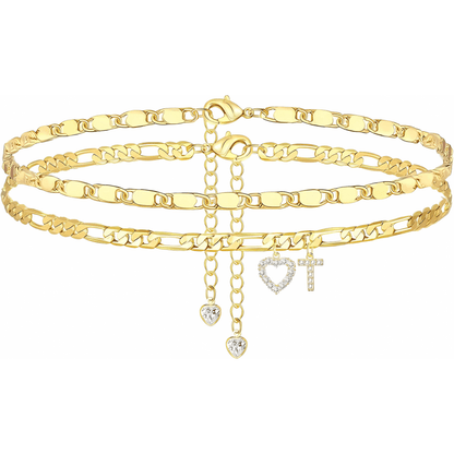 Sofia Love Initial Anklet - Dolbrook Jewelers
