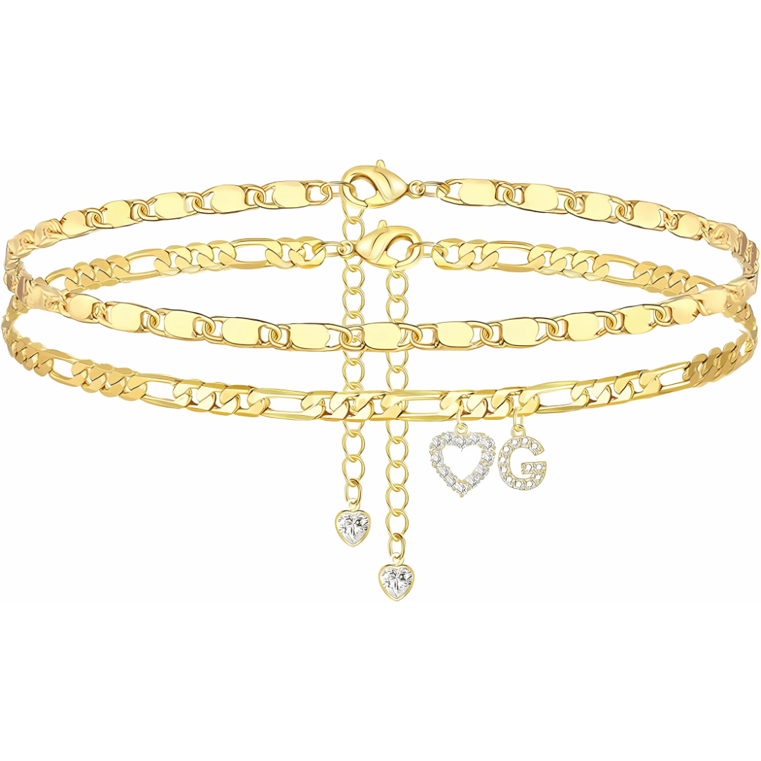 Sofia Love Initial Anklet - Dolbrook Jewelers