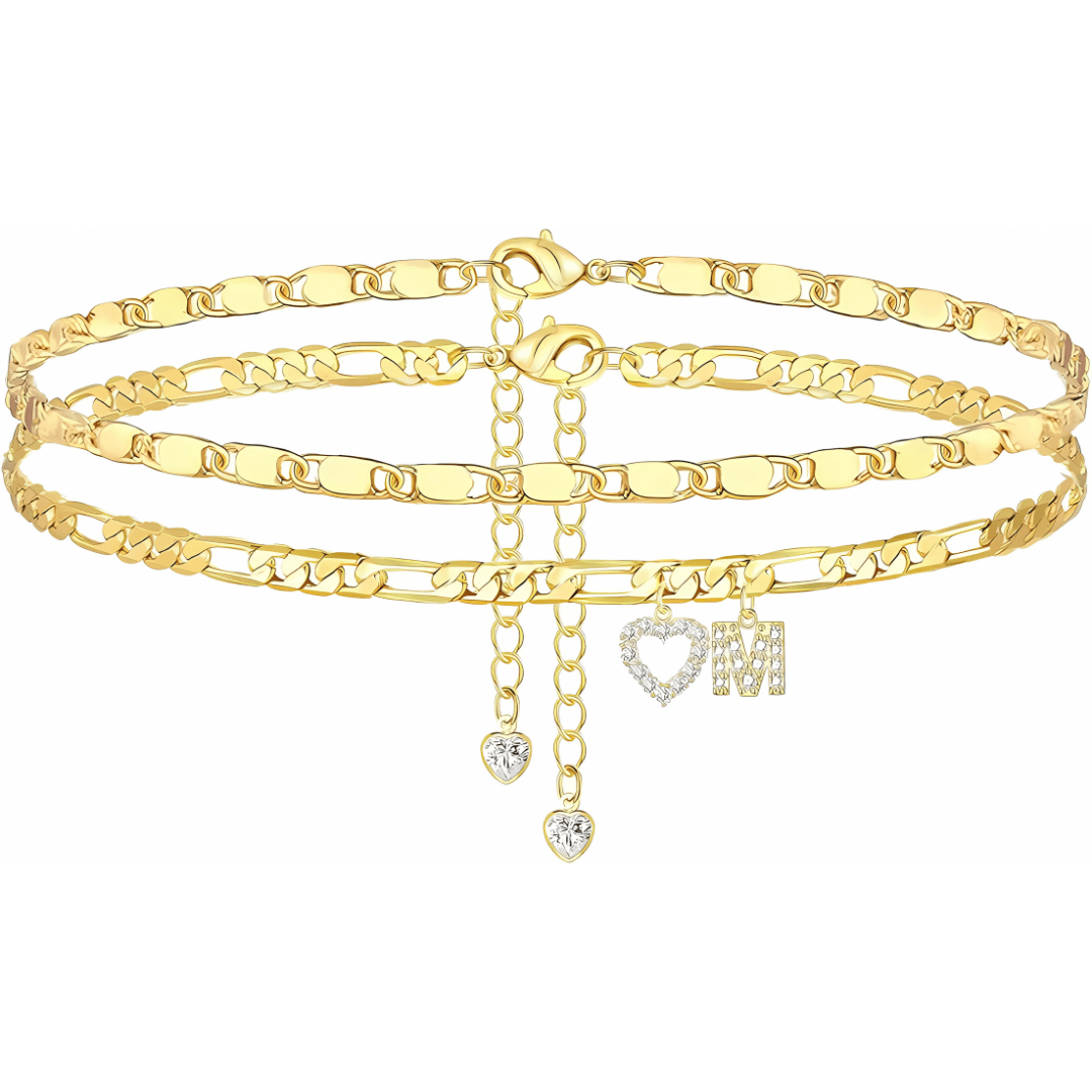Sofia Love Initial Anklet - Dolbrook Jewelers