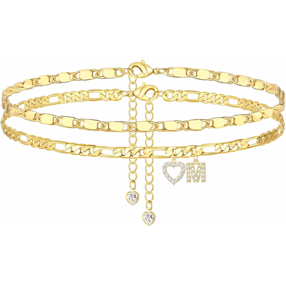 Sofia Love Initial Anklet - Dolbrook Jewelers