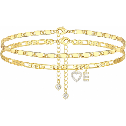 Sofia Love Initial Anklet - Dolbrook Jewelers