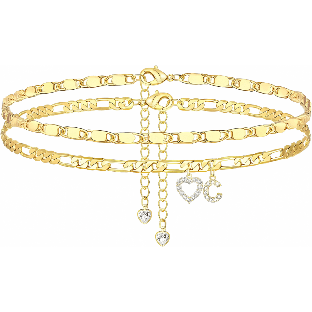 Sofia Love Initial Anklet - Dolbrook Jewelers