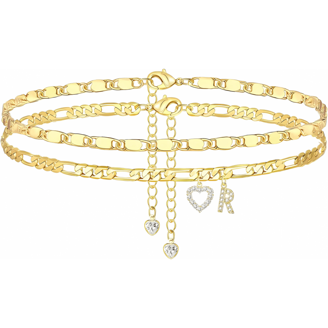 Sofia Love Initial Anklet - Dolbrook Jewelers