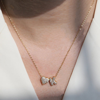 Sofia Love Initial Necklace - Dolbrook Jewelers