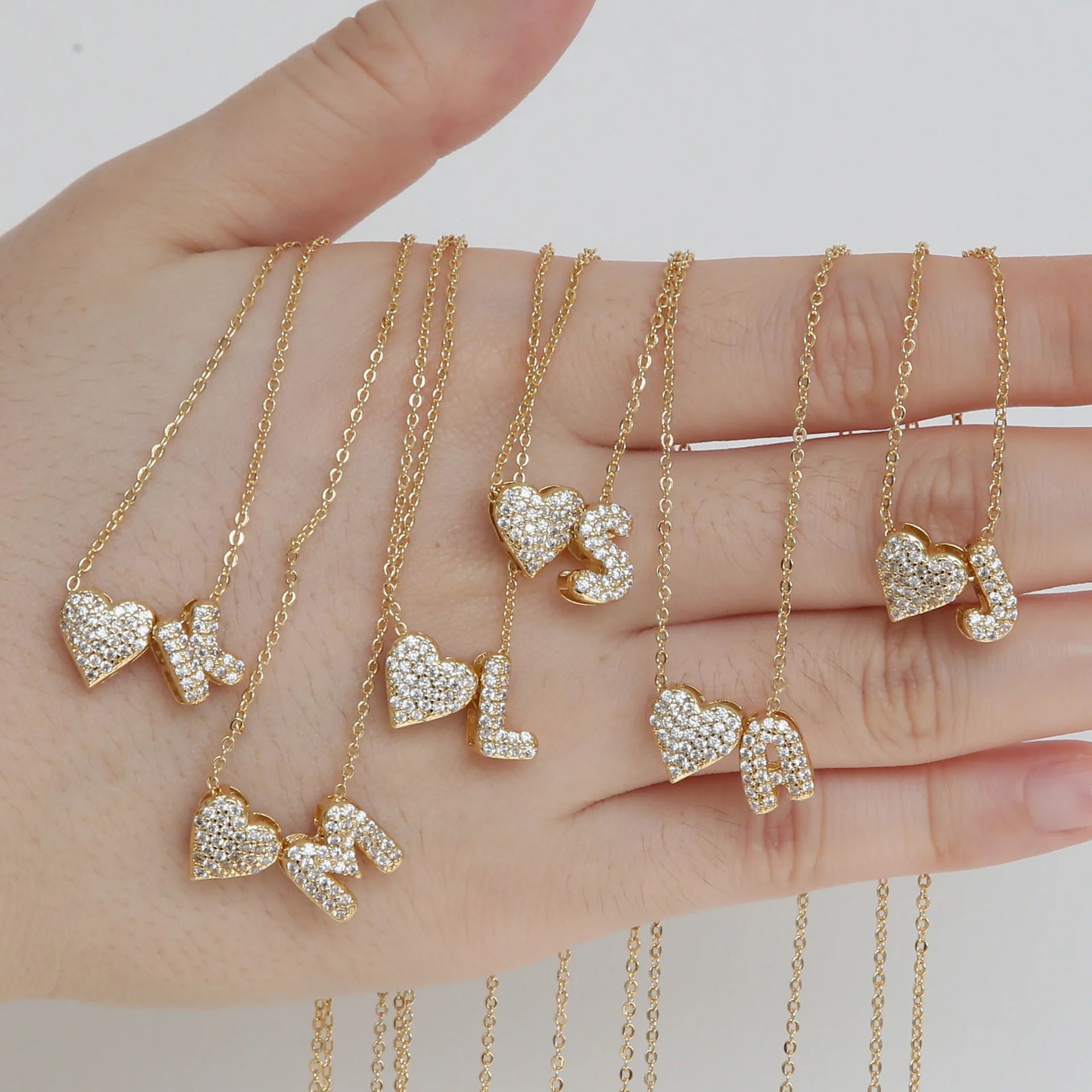 Sofia Love Initial Necklace - Dolbrook Jewelers