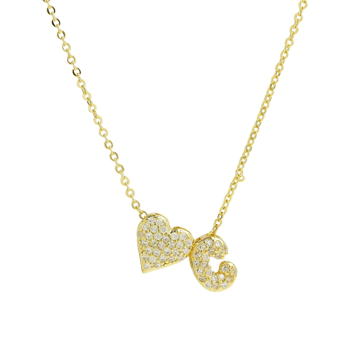 Sofia Love Initial Necklace - Dolbrook Jewelers