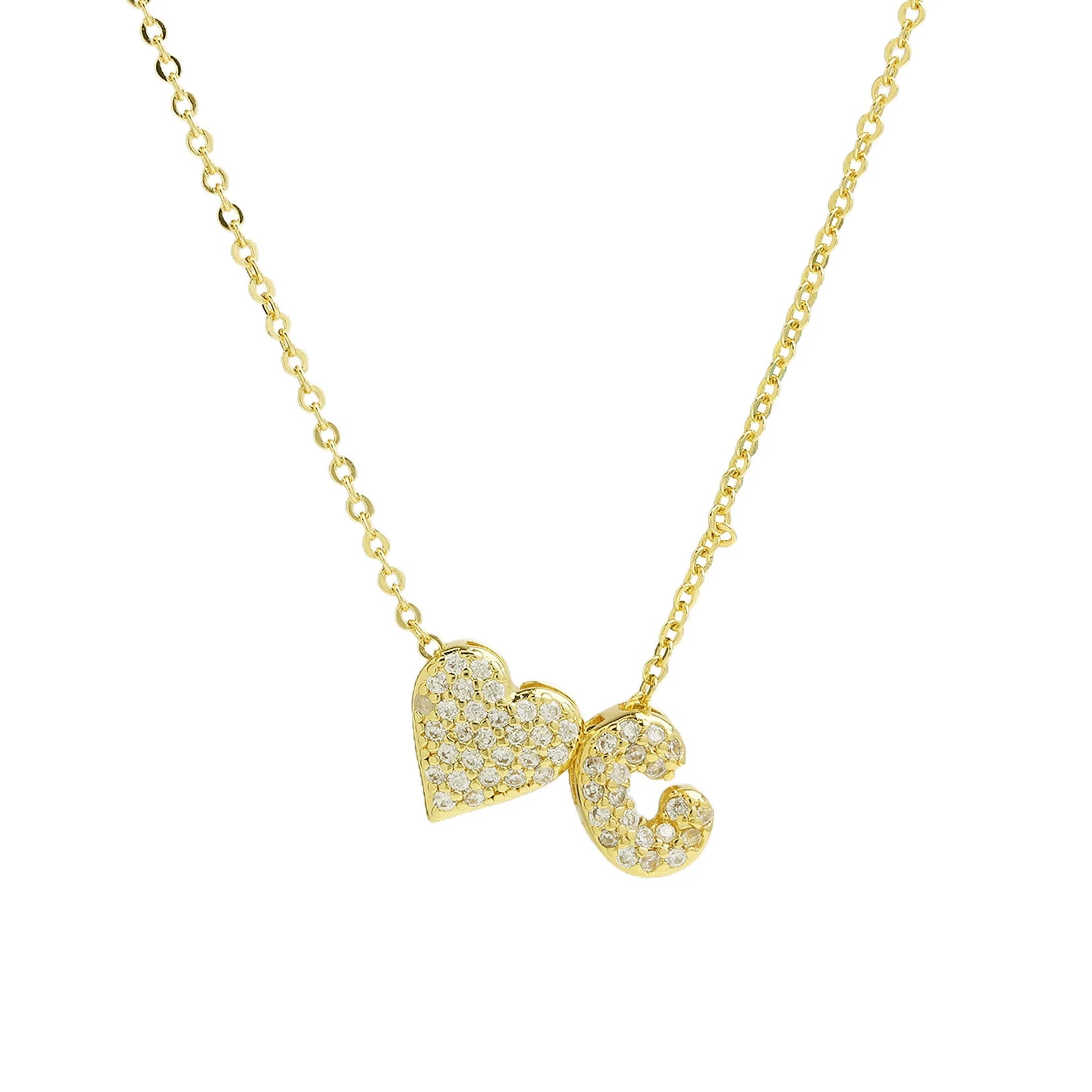 Sofia Love Initial Necklace - Dolbrook Jewelers