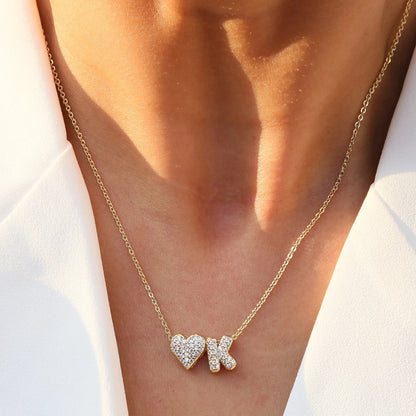Sofia Love Initial Necklace - Dolbrook Jewelers