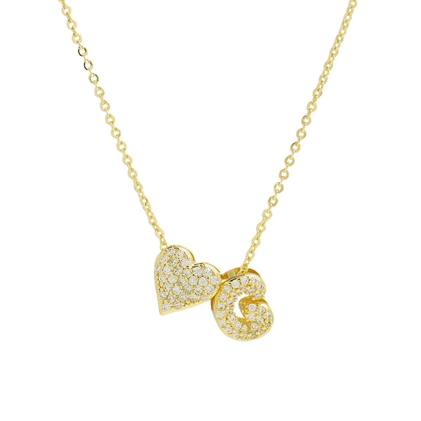 Sofia Love Initial Necklace - Dolbrook Jewelers