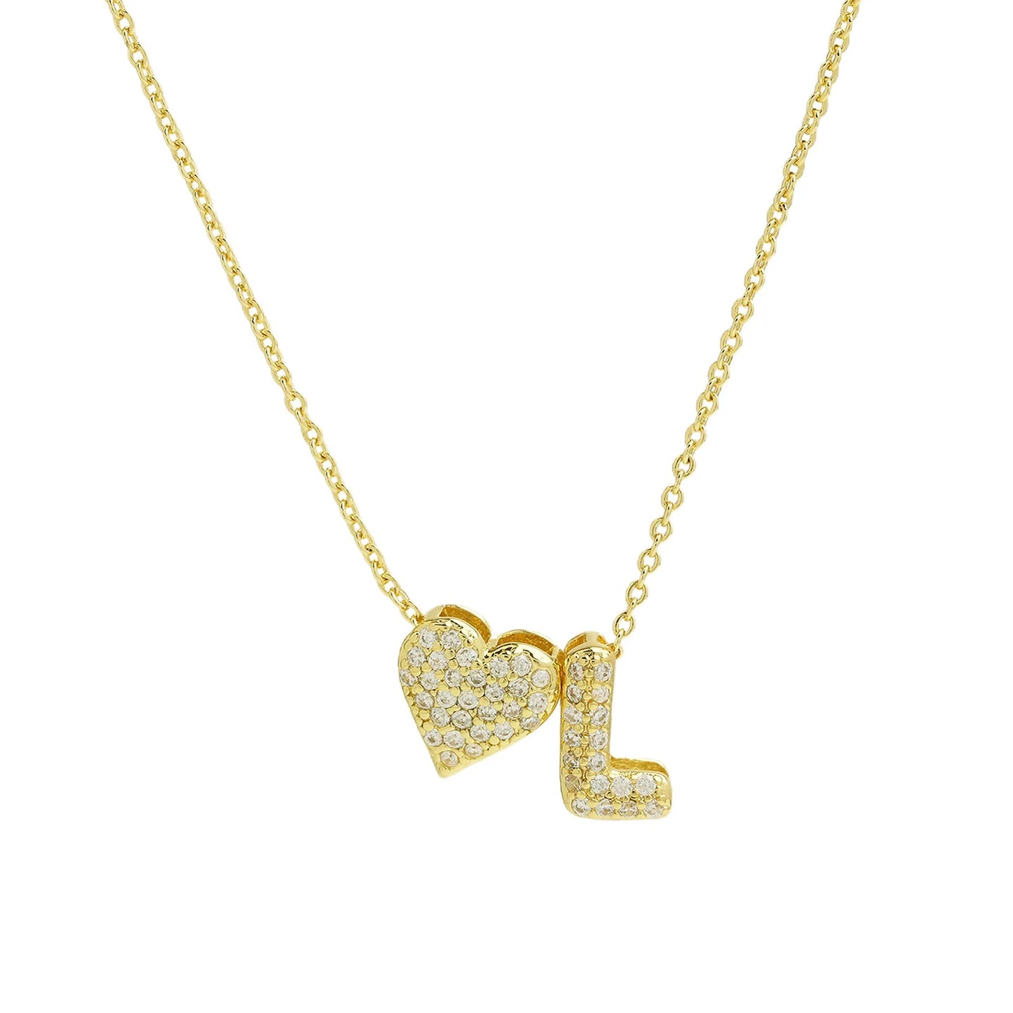 Sofia Love Initial Necklace - Dolbrook Jewelers